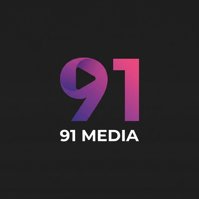 91影视传媒Logo